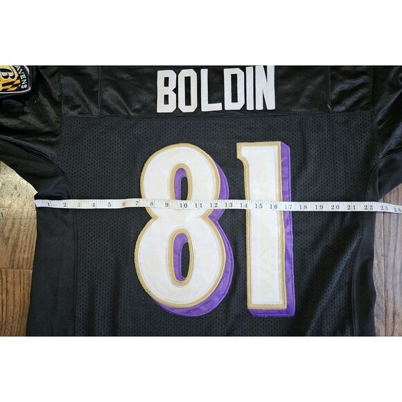 Baltimore Ravens Anquan Boldin Jersey #81 Men's 50 NFL Reebok On Field Stitched - Picture 6 of 11